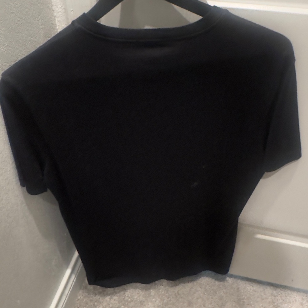 Versace Black Tee with White Graphic - Picture 2 of 2